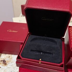 Cartier Luxurious Red and Black Jewelry Box